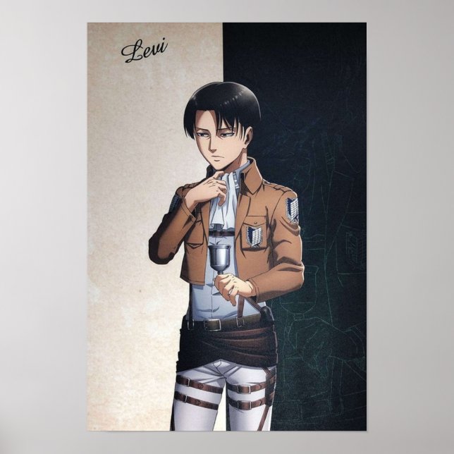 POSTER ATTACK ON TITAN LEVI ACKERMAN (Frente)