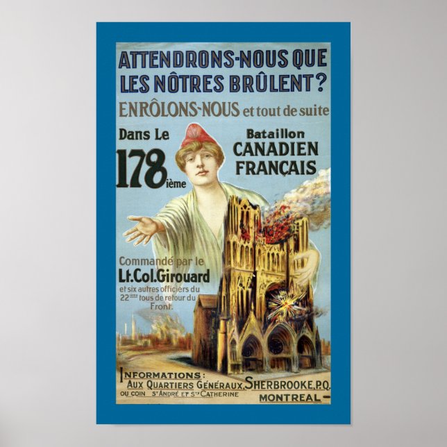 Poster Attendrons-Nous (canvas) (Frente)
