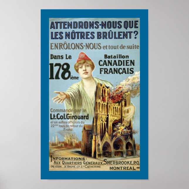 Poster Attendrons-Nous (fronteira) (Frente)