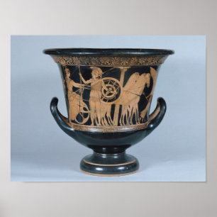 Pôster Attic red-figure kalyx krater