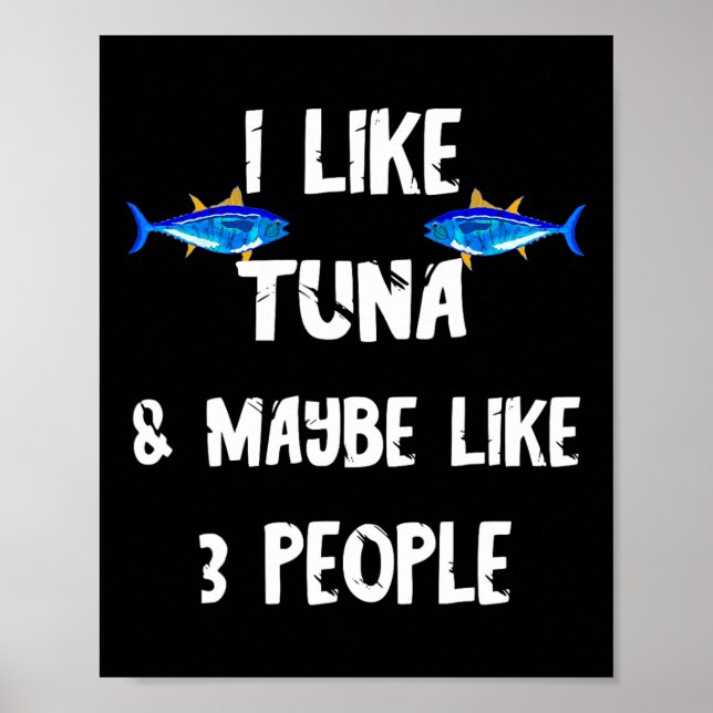 Poster Atum Peixe Predador Caixa de Atum Atum Engraçado  (Frente)