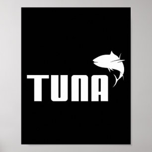 Poster Atum-Rabilho Engraçado Presente no Atum do Mar Pro
