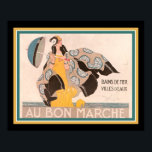 Poster "Au Bon Marche" 1923 Art Deco<br><div class="desc">1923,  Art Deco,  Anúncio francês para "Au Bon Marche" Store de Rene Vincent.</div>