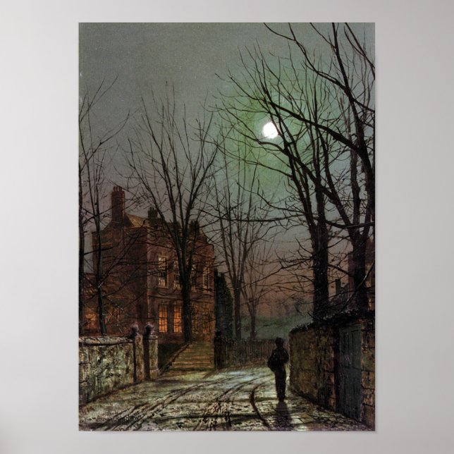 PÔSTER AU CLAIR DE LUNE-GRIMSHAW-IMPRESSÃO (Frente)