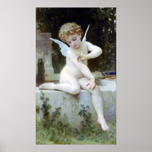 Pôster Au Papillon de Bouguereau - de L'Amour