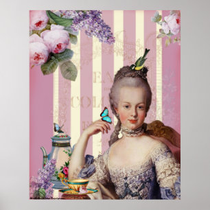 Poster Au pequeno Trianon de Thé - aumentou