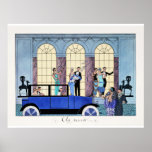 Poster Au Revoir, 1920 Art Deco<br><div class="desc">Imagem de moda Art Deco,  Au Revoir,  do ilustrador francês George Barbier</div>