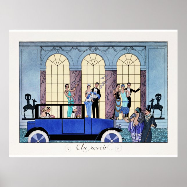 Poster Au Revoir, 1920 Art Deco (Frente)