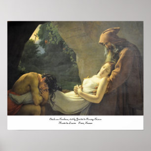 Pôster Au Tombeau de Atala--O Entombment de Atala