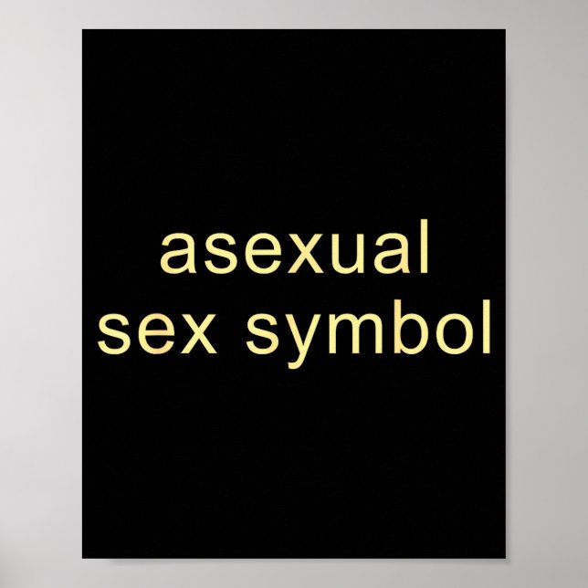 Poster Aual Symbol Funny Pride Lgbtq Ace  (Frente)