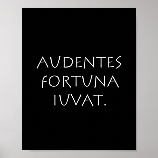 Poster Aubas fortuna iuvat (Frente)