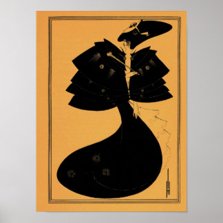 Pôster Aubrey Beardsley desenho de Salome