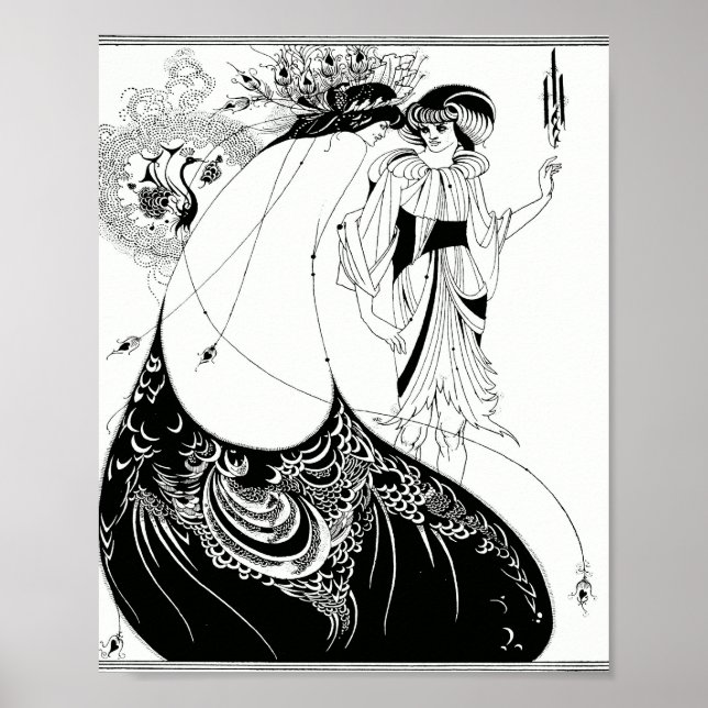 Poster Aubrey Beardsley The Peacock (Frente)