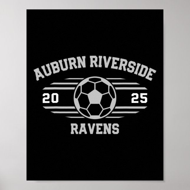 Poster Auburn Riverside Ravens Soccer Byll 2025  (Frente)
