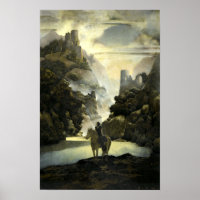Aucassin busca Nicolette por Maxfield Parrish
