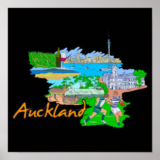 Pôster Auckland - Nova Zelândia