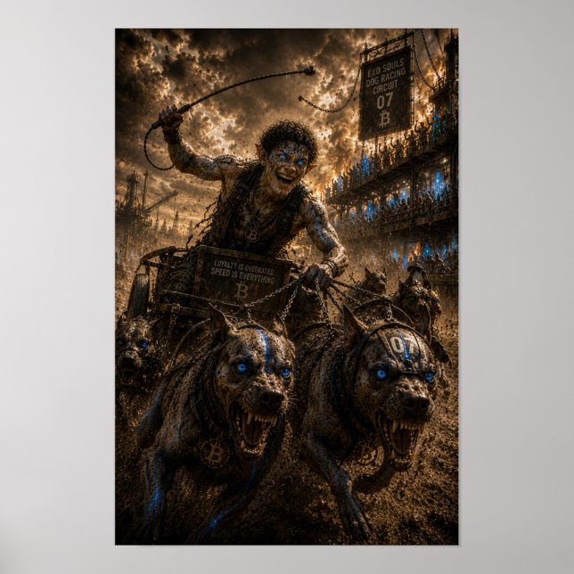 Poster Audácia / Jóquei / Corrida de Cachorro (Frente)