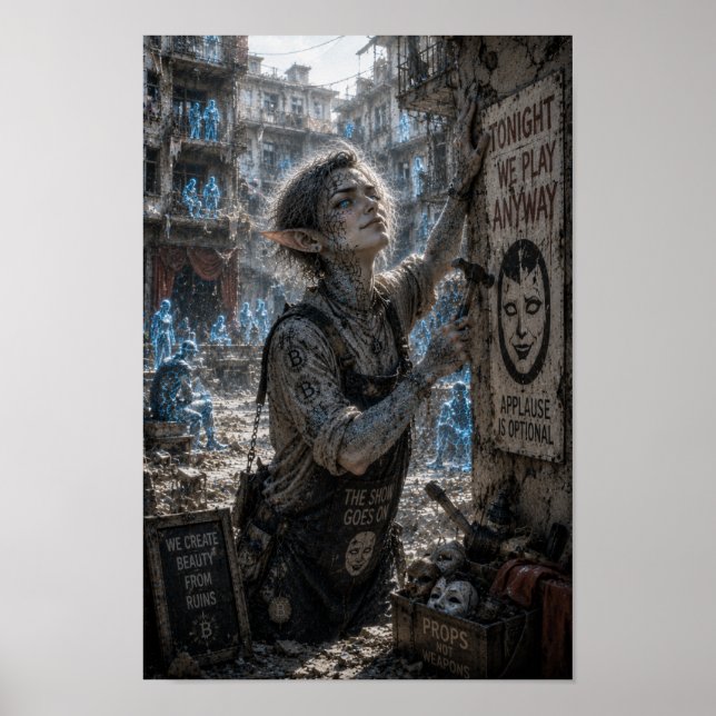 Poster Audácia / Trabalhador de Teatro / Edifício de Apar (Frente)