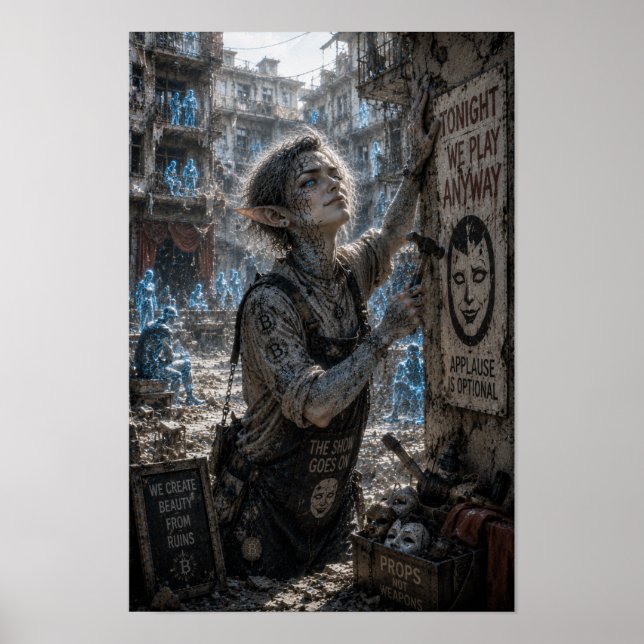 Poster Audácia / Trabalhador de Teatro / Edifício de Apar (Frente)