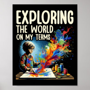 Poster Audhd Autism Adhd Espectro Autismo Neurodiversidad