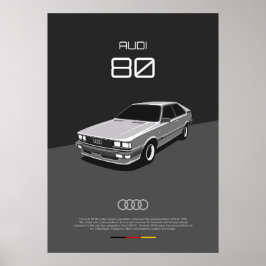 Poster Audi 80 B2
