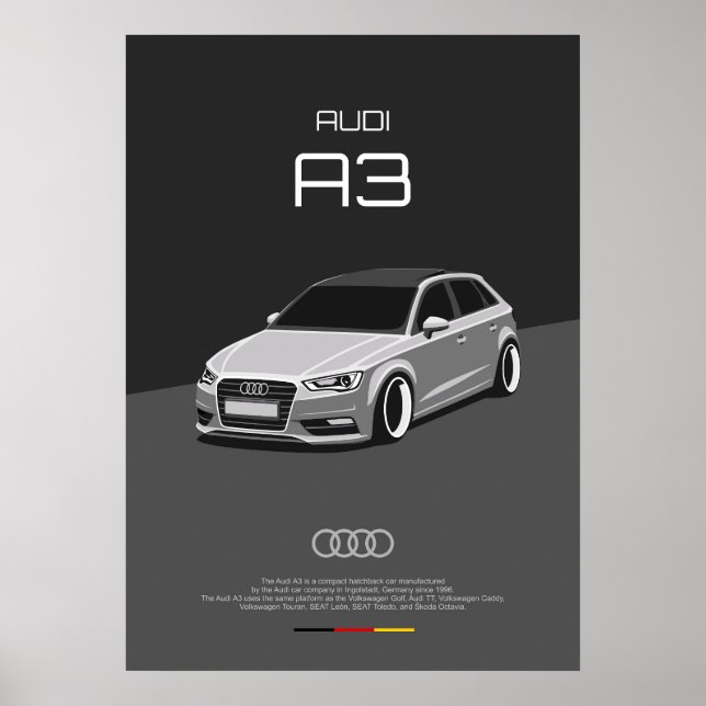 Poster Audi A3 8V (Frente)