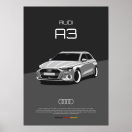 Poster Audi A3  8Y