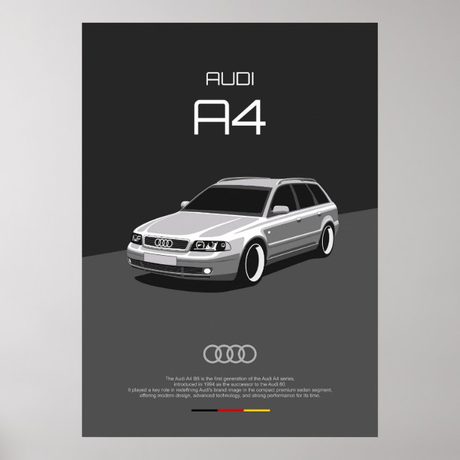 Poster Audi A4 B5 (Frente)