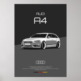 Poster Audi A4 B9