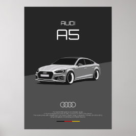 Poster Audi A5 B9 facelift