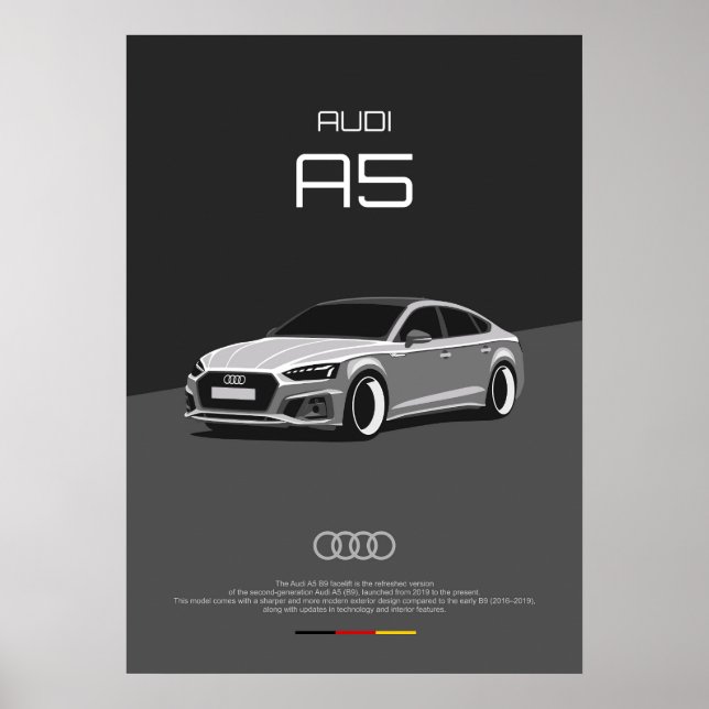 Poster Audi A5 B9 facelift (Frente)