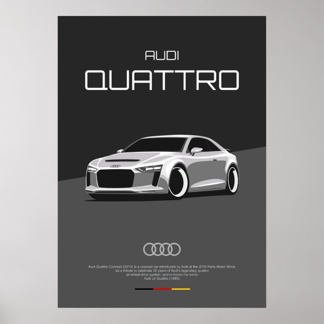 Poster Audi Quattro Concept (2010) (Frente)