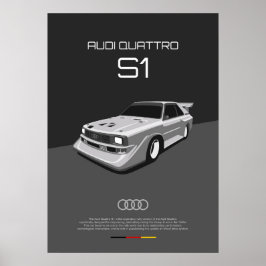 Poster Audi Quattro S1