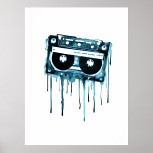 Poster Audiocassete de Vintage