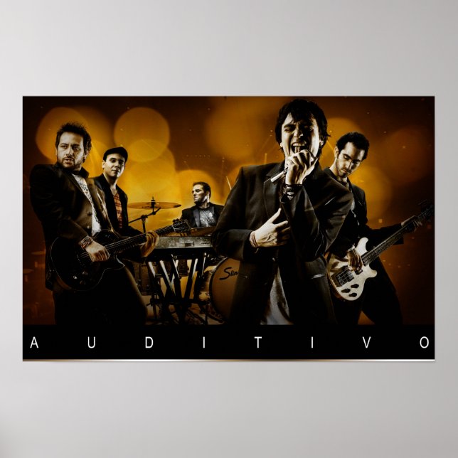 Poster auditivo amarillo (Frente)