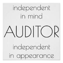 "Auditor: independente em mente e aparência"