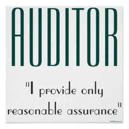 Pôster "Auditor: Só Ofereço Garantias Razoáveis"