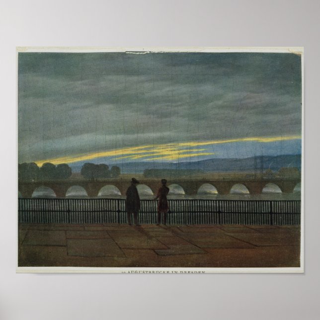 Poster August Bridge em Dresden (Frente)