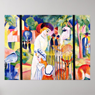 Poster August Macke - Big Zoo,