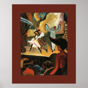 Pôster ~August Macke do balé ~1912 do russo do ~ de