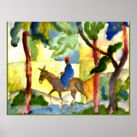 August Macke - Donkey Rider