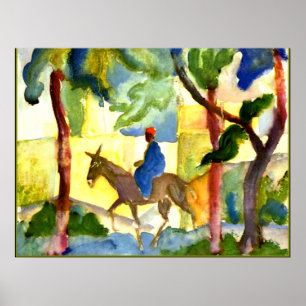 Poster August Macke - Donkey Rider