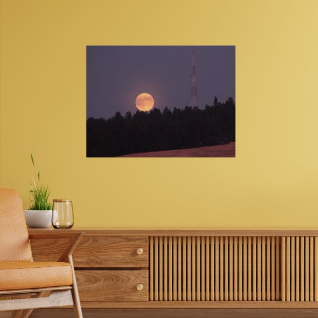 Poster August Supermoon sobre Paradise Ridge (Sala de Estar 2)