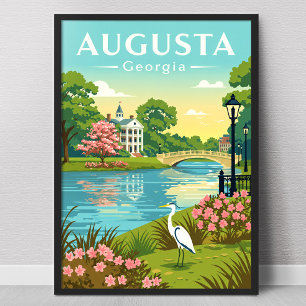 Poster Augusta Geórgia Vintage