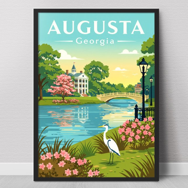 Poster Augusta Geórgia Vintage (Criador carregado)
