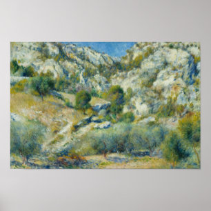 Pôster Auguste Renoir - Carroçaria Rocky em L'Estaque