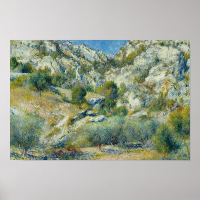 Pôster Auguste Renoir - Carroçaria Rocky em L'Estaque (Frente)