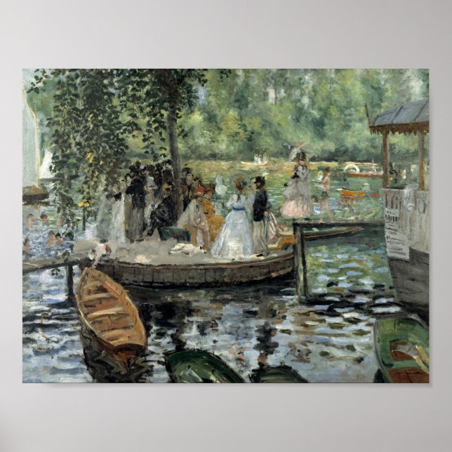 Pôster Auguste Renoir - La Grenouillere (Frente)