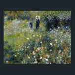 Pôster Auguste Renoir - Mulher com Parasol num Jardim<br><div class="desc">Mulher com Parasol no Jardim de Auguste Renoir, 1875. Auguste Renoir era um artista francês que era um pintor de destaque no desenvolvimento do estilo impressionista. Como celebradora da beleza, e especialmente da sensualidade feminina, foi dito que "Renoir é o representante final de uma tradição que vai diretamente de Rubens...</div>