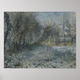 Poster Auguste Renoir - Paisagem coberta por neve